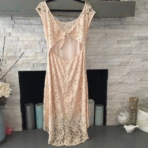 SEXY TIE BACK AMERICAN RAG HI LOW DRESS SIZE LARGE